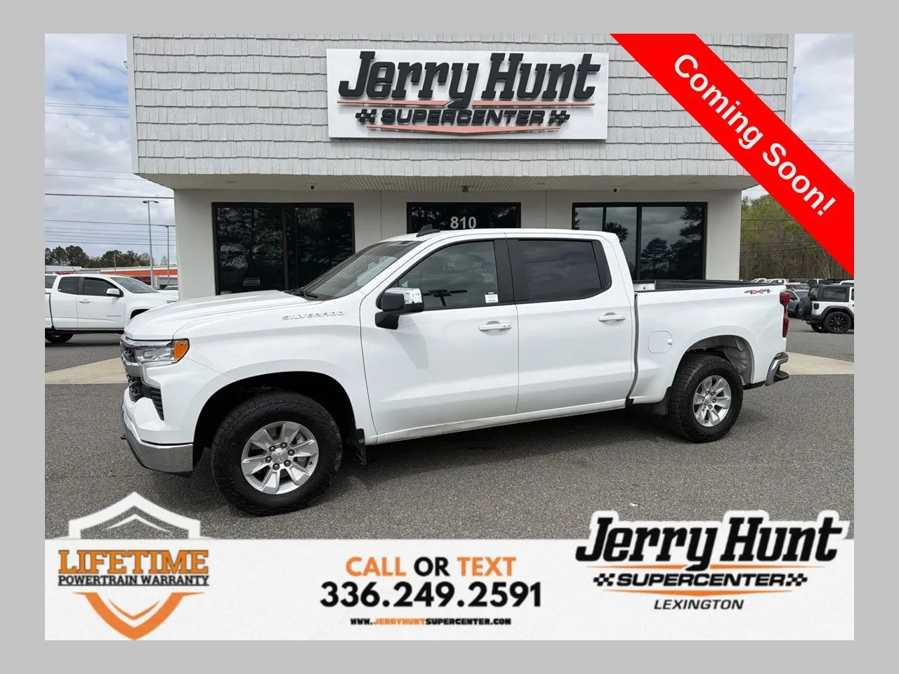 White 2023 Chevrolet Silverado 1500 LT for sale in Lexington, NC