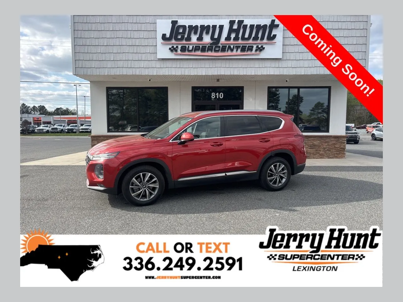 Orange 2019 Hyundai Santa Fe SEL for sale in Lexington, NC