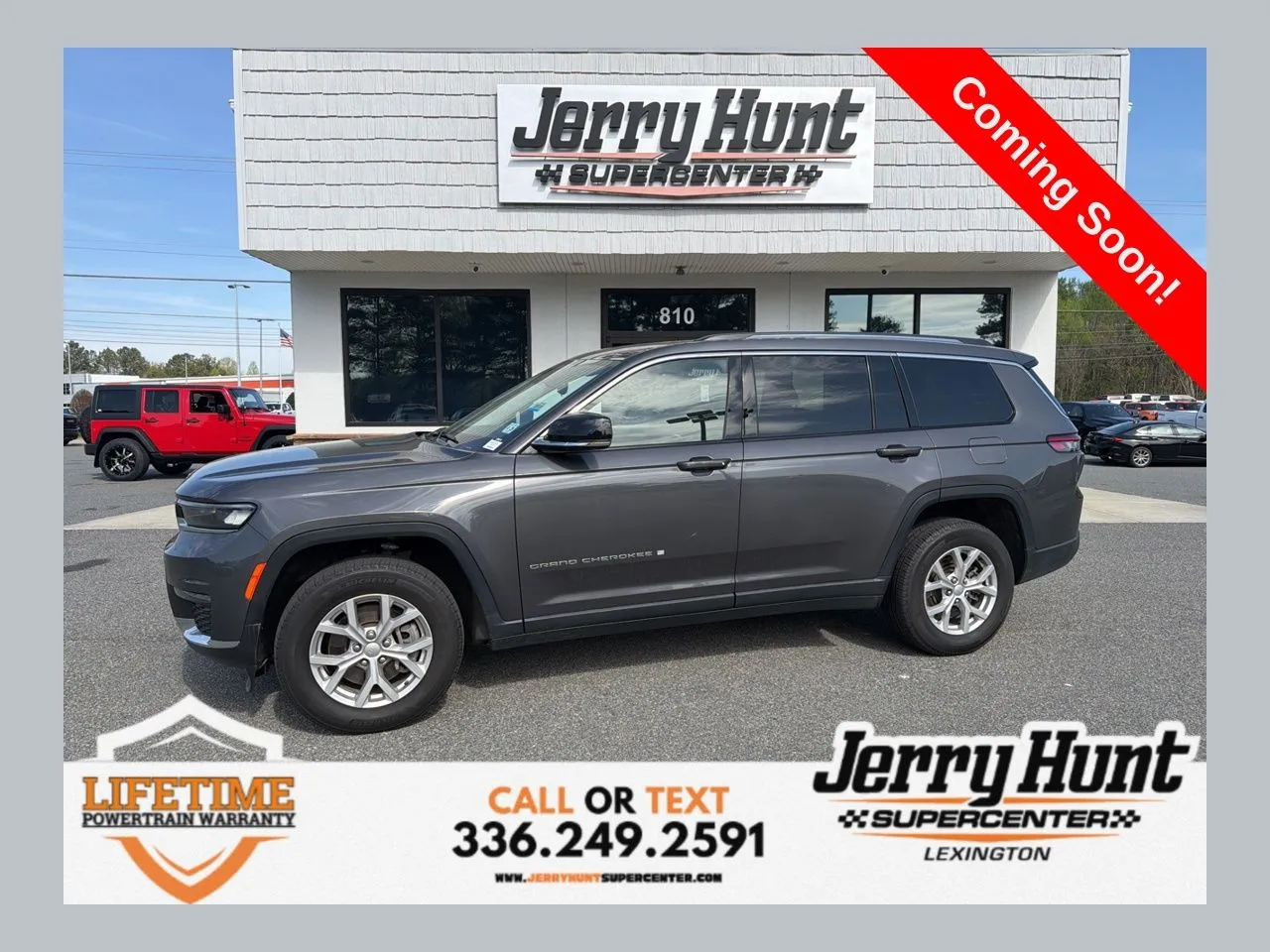 Gray 2023 Jeep Grand Cherokee L Limited for sale in Lexington, NC