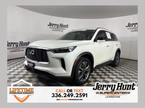 White 2023 INFINITI QX60 LUXE for sale in Lexington, NC
