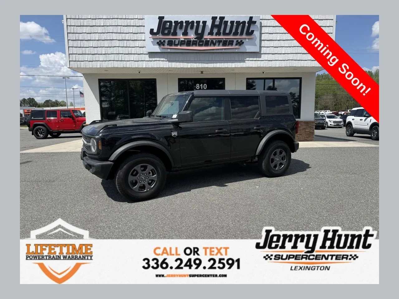 Black 2025 Ford Bronco Big Bend for sale in Lexington, NC