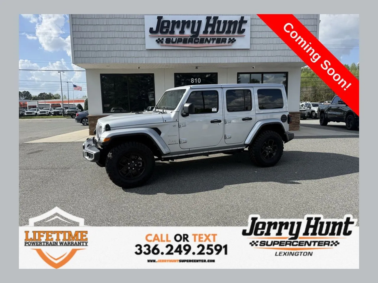 Silver 2024 Jeep Wrangler Sahara for sale in Lexington, NC