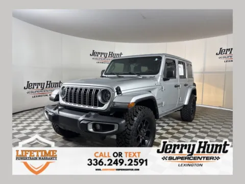 Silver 2024 Jeep Wrangler Sahara for sale in Lexington, NC