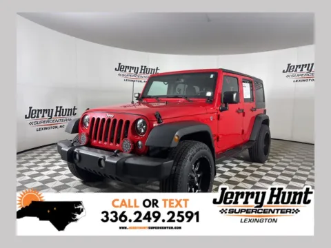 Red 2016 Jeep Wrangler Unlimited Sport for sale in Lexington, NC