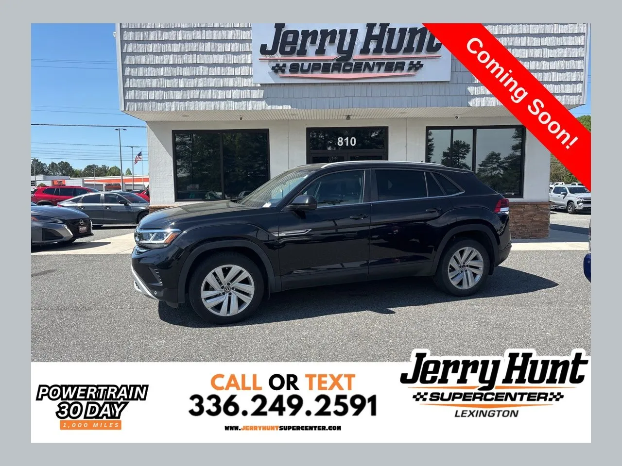 Black 2021 Volkswagen Atlas Cross Sport 3.6L V6 SE w/Technology for sale in Lexington, NC