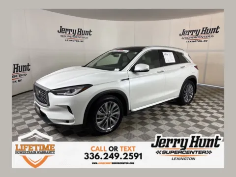 White 2023 INFINITI QX50 LUXE for sale in Lexington, NC