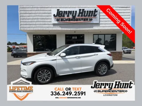 White 2023 INFINITI QX50 LUXE for sale in Lexington, NC
