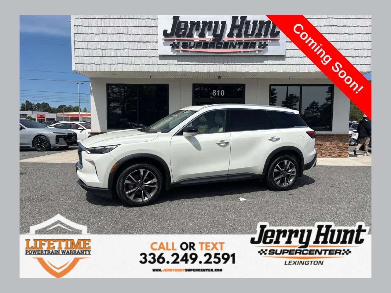 White 2023 INFINITI QX60 LUXE for sale in Lexington, NC