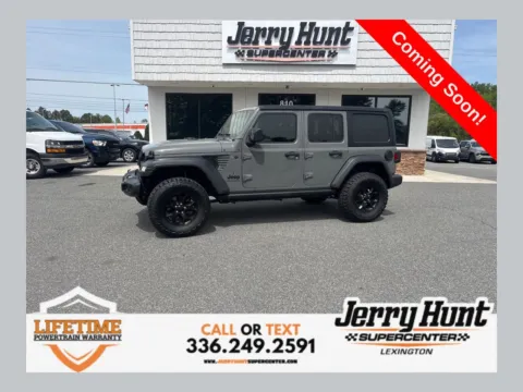 Gray 2023 Jeep Wrangler Willys for sale in Lexington, NC