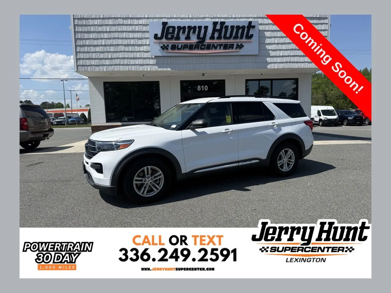White 2020 Ford Explorer XLT for sale in Lexington, NC