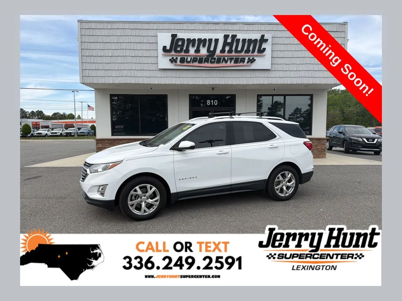 White 2019 Chevrolet Equinox LT for sale in Lexington, NC