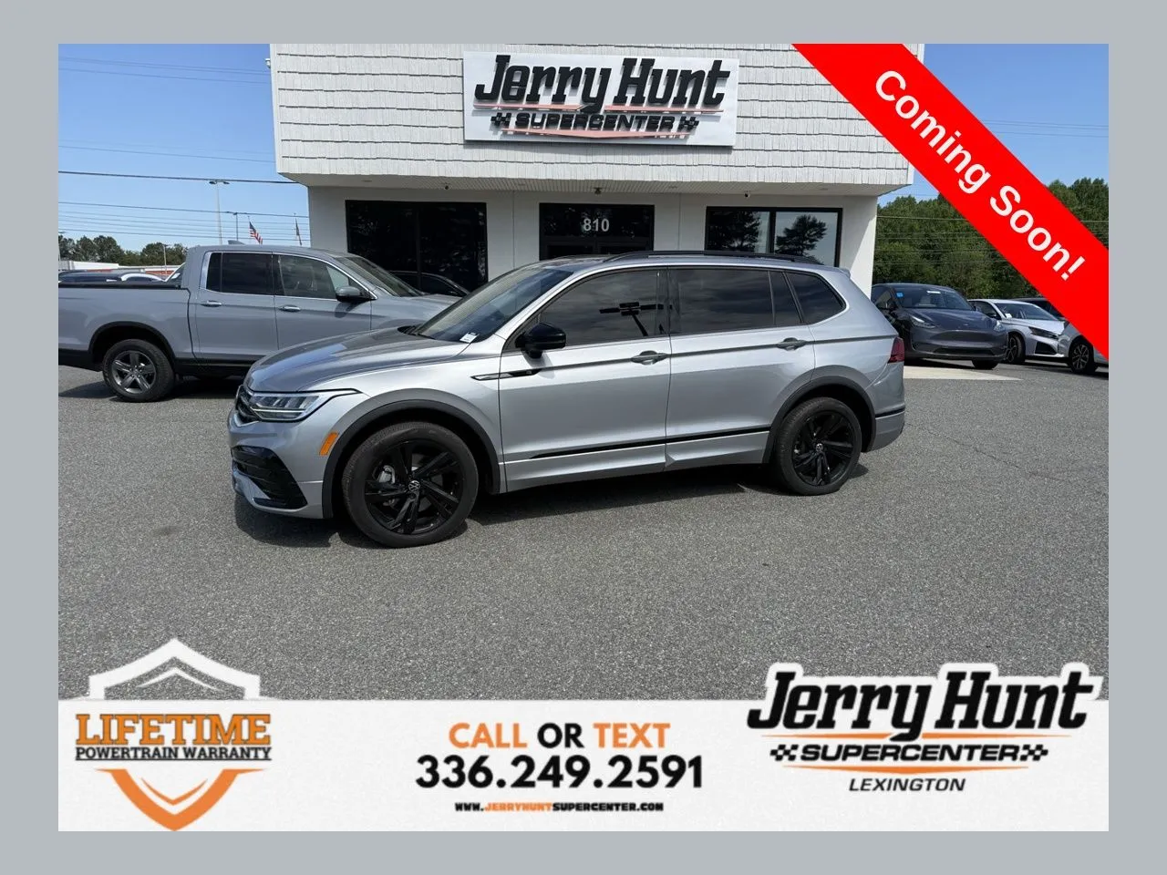 Silver 2023 Volkswagen Tiguan 2.0T SE R-Line Black for sale in Lexington, NC