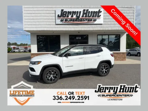 White 2024 Jeep Compass Limited for sale in Lexington, NC