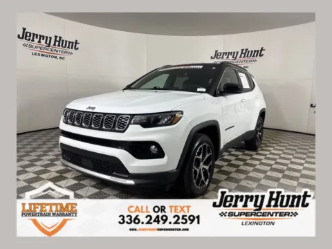 White 2024 Jeep Compass Limited for sale in Lexington, NC