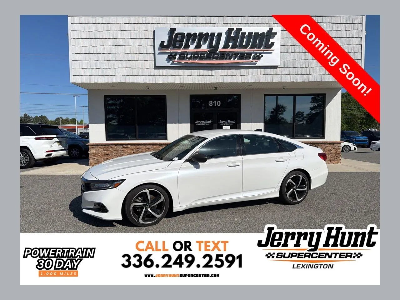 White 2021 Honda Accord Sport for sale in Lexington, NC