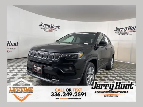 Black 2022 Jeep Compass Latitude Lux for sale in Lexington, NC