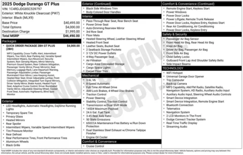 More photos of 2025 Dodge Durango GT Plus at Jerry Hunt Supercenter - Lexington, NC