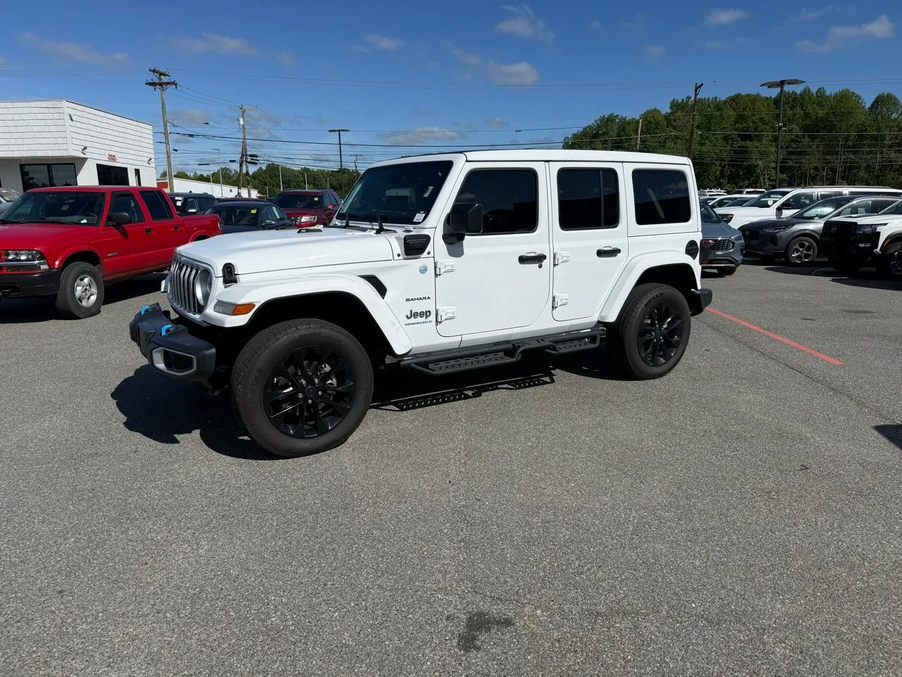 White 2024 Jeep Wrangler Sahara 4xe for sale in Lexington, NC