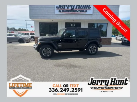 Black 2023 Jeep Wrangler Sahara for sale in Lexington, NC