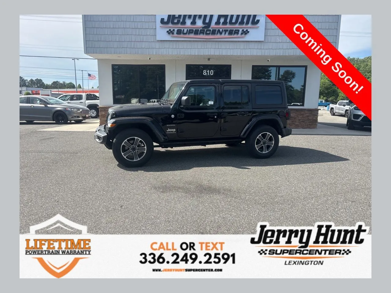 Black 2023 Jeep Wrangler Sahara for sale in Lexington, NC