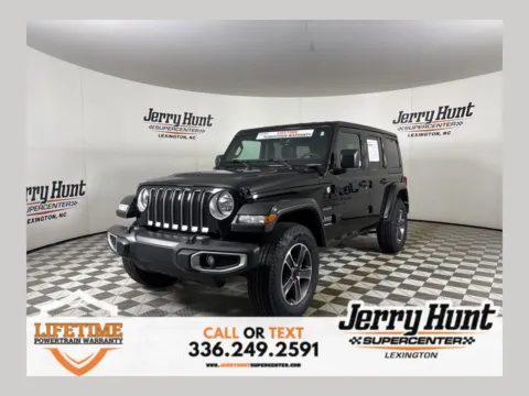 Black 2023 Jeep Wrangler Sahara for sale in Lexington, NC
