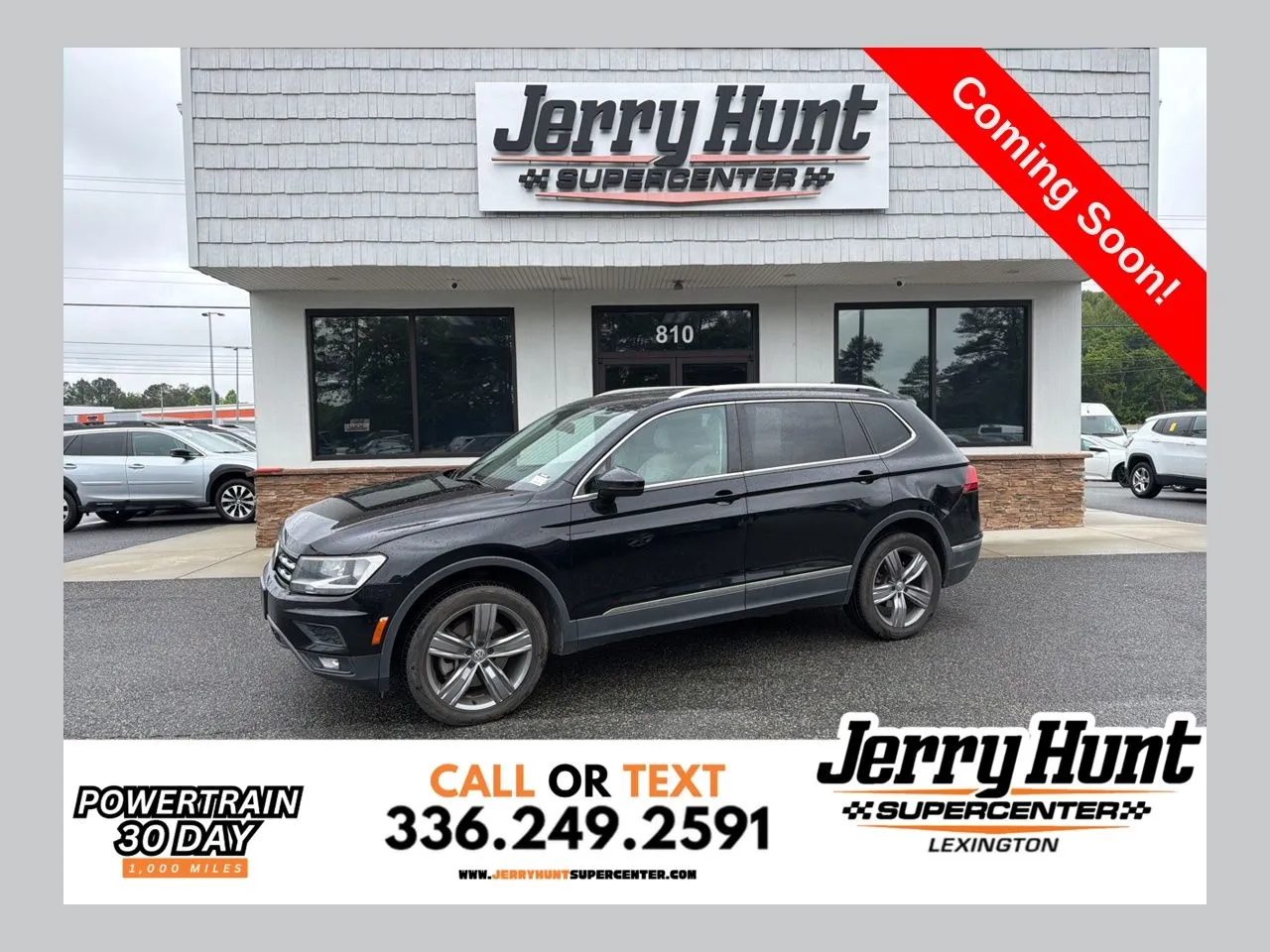 Black 2021 Volkswagen Tiguan 2.0T SEL for sale in Lexington, NC