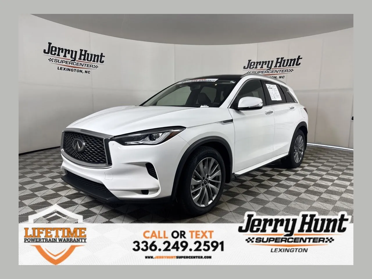White 2023 INFINITI QX50 LUXE for sale in Lexington, NC