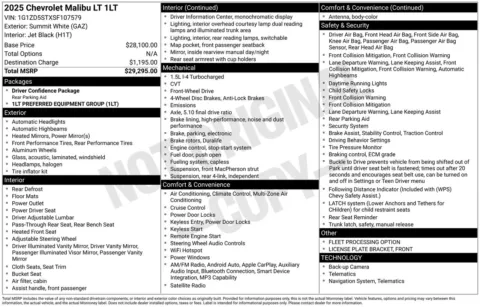 More photos of 2025 Chevrolet Malibu LT at Jerry Hunt Supercenter - Lexington, NC