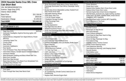 More photos of 2024 Hyundai Santa Cruz SEL at Jerry Hunt Supercenter - Lexington, NC