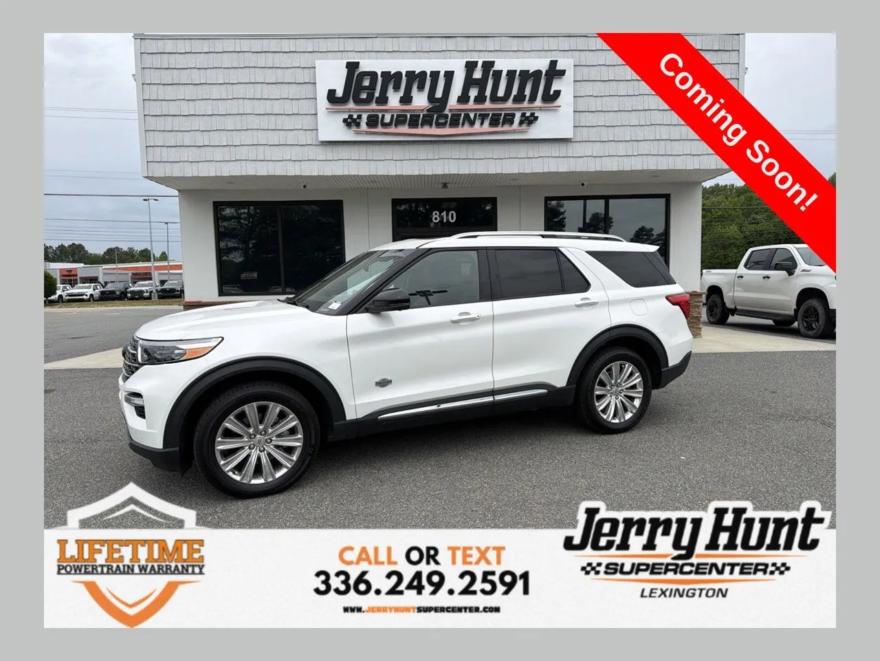 White 2022 Ford Explorer King Ranch for sale in Lexington, NC