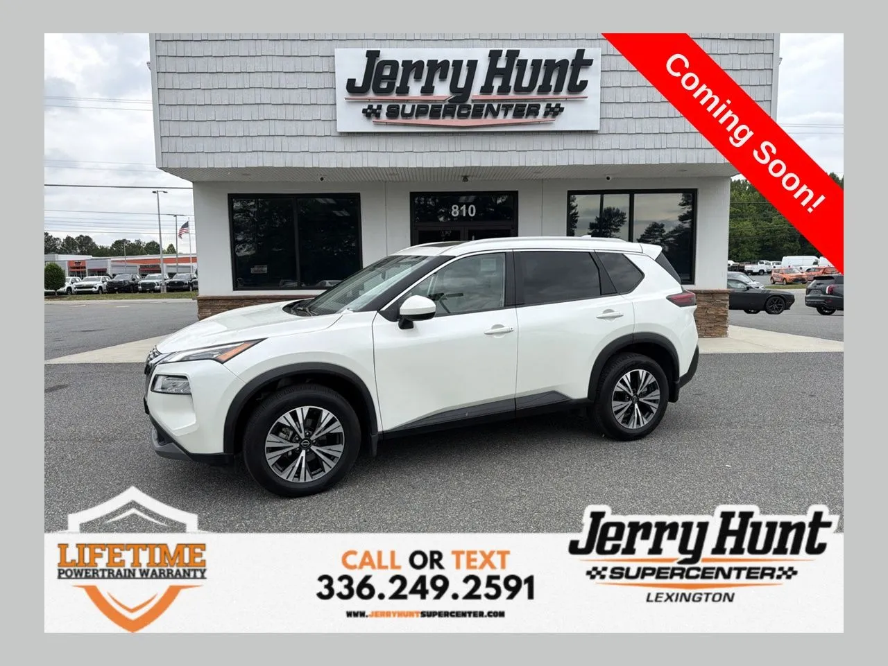 White 2023 Nissan Rogue SV for sale in Lexington, NC