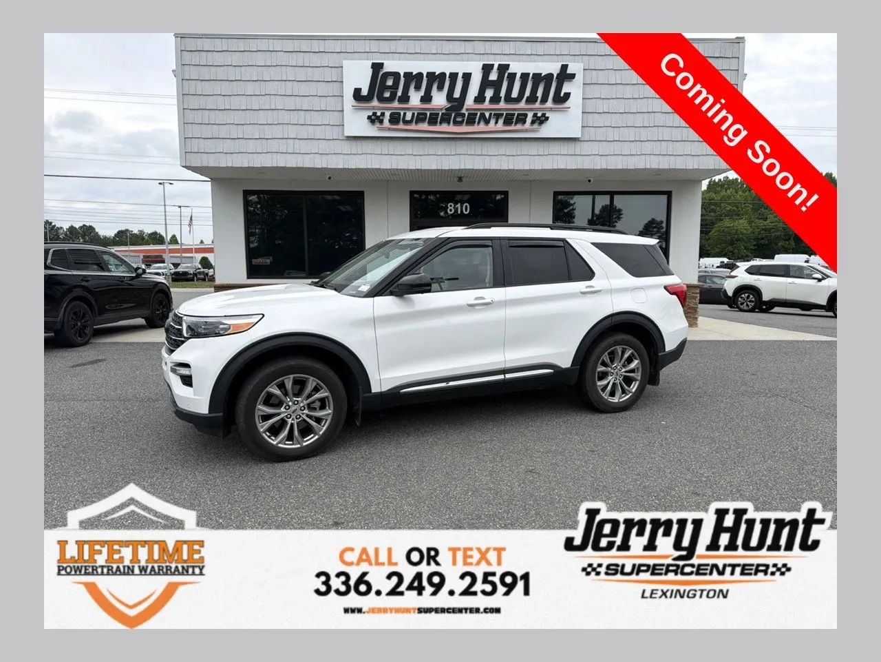 White 2023 Ford Explorer XLT for sale in Lexington, NC
