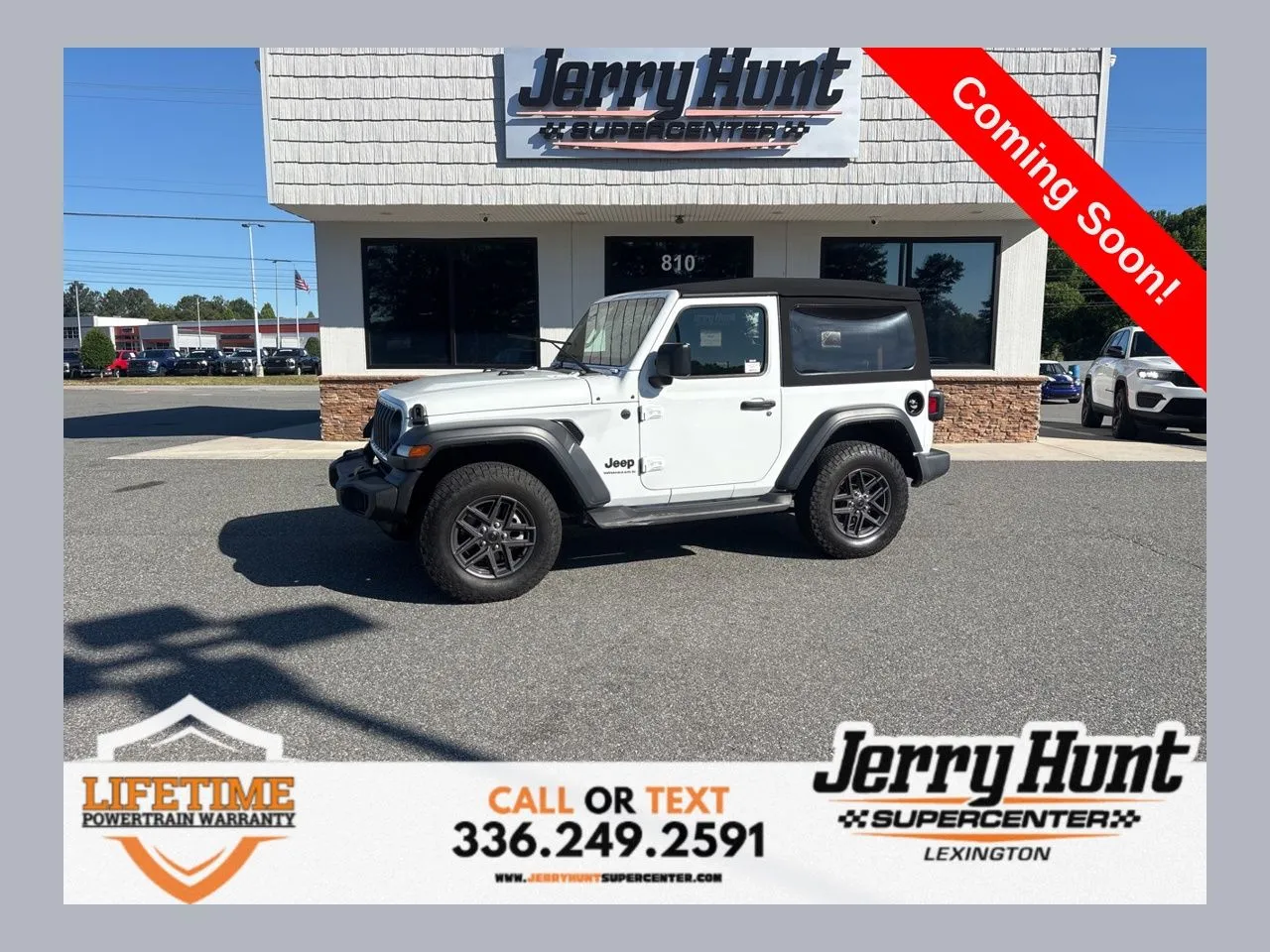 White 2024 Jeep Wrangler Sport S for sale in Lexington, NC