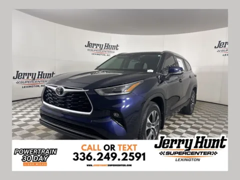 Blue 2021 Toyota Highlander XLE for sale in Lexington, NC