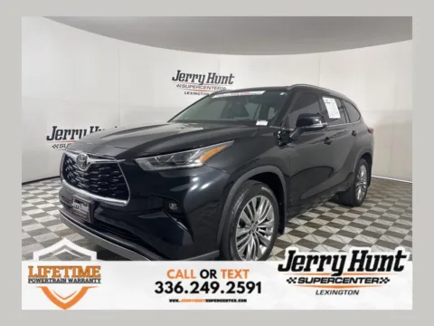 Black 2022 Toyota Highlander Platinum for sale in Lexington, NC