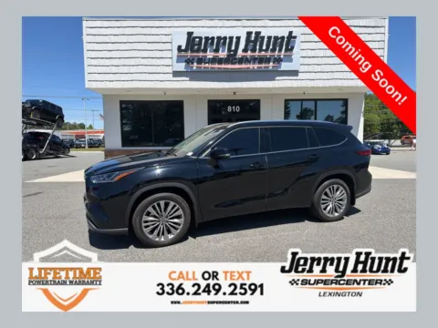 Black 2022 Toyota Highlander Platinum for sale in Lexington, NC