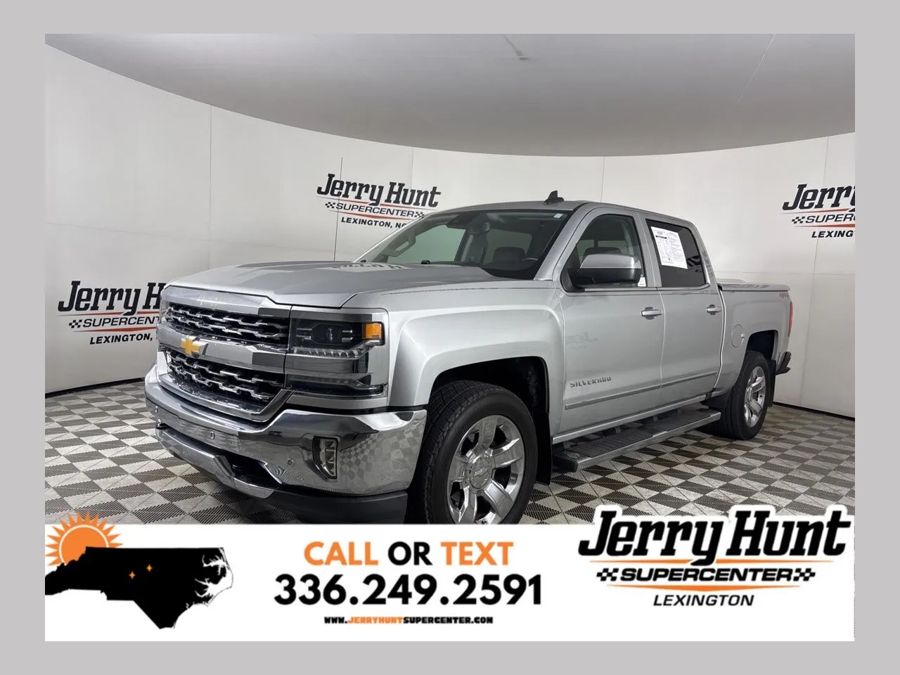 Silver 2017 Chevrolet Silverado 1500 LTZ for sale in Lexington, NC