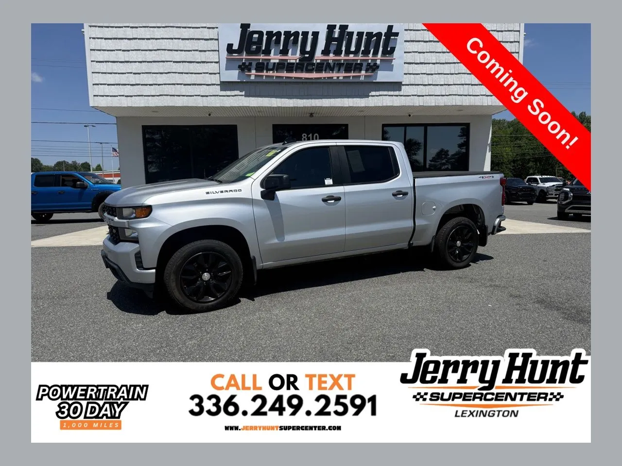 Silver 2020 Chevrolet Silverado 1500 Custom for sale in Lexington, NC