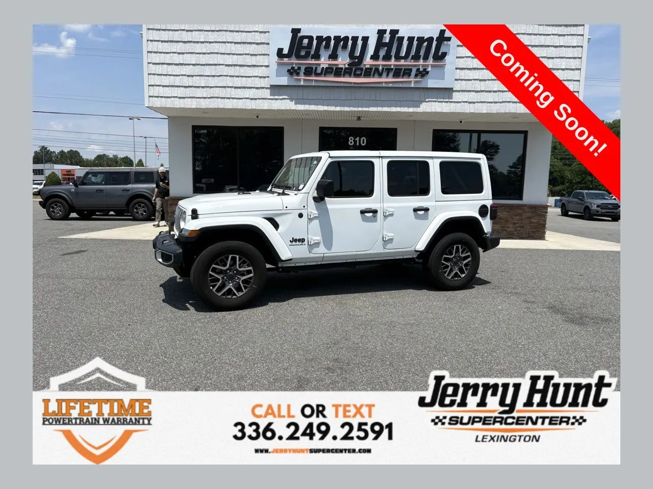 White 2025 Jeep Wrangler Sahara for sale in Lexington, NC