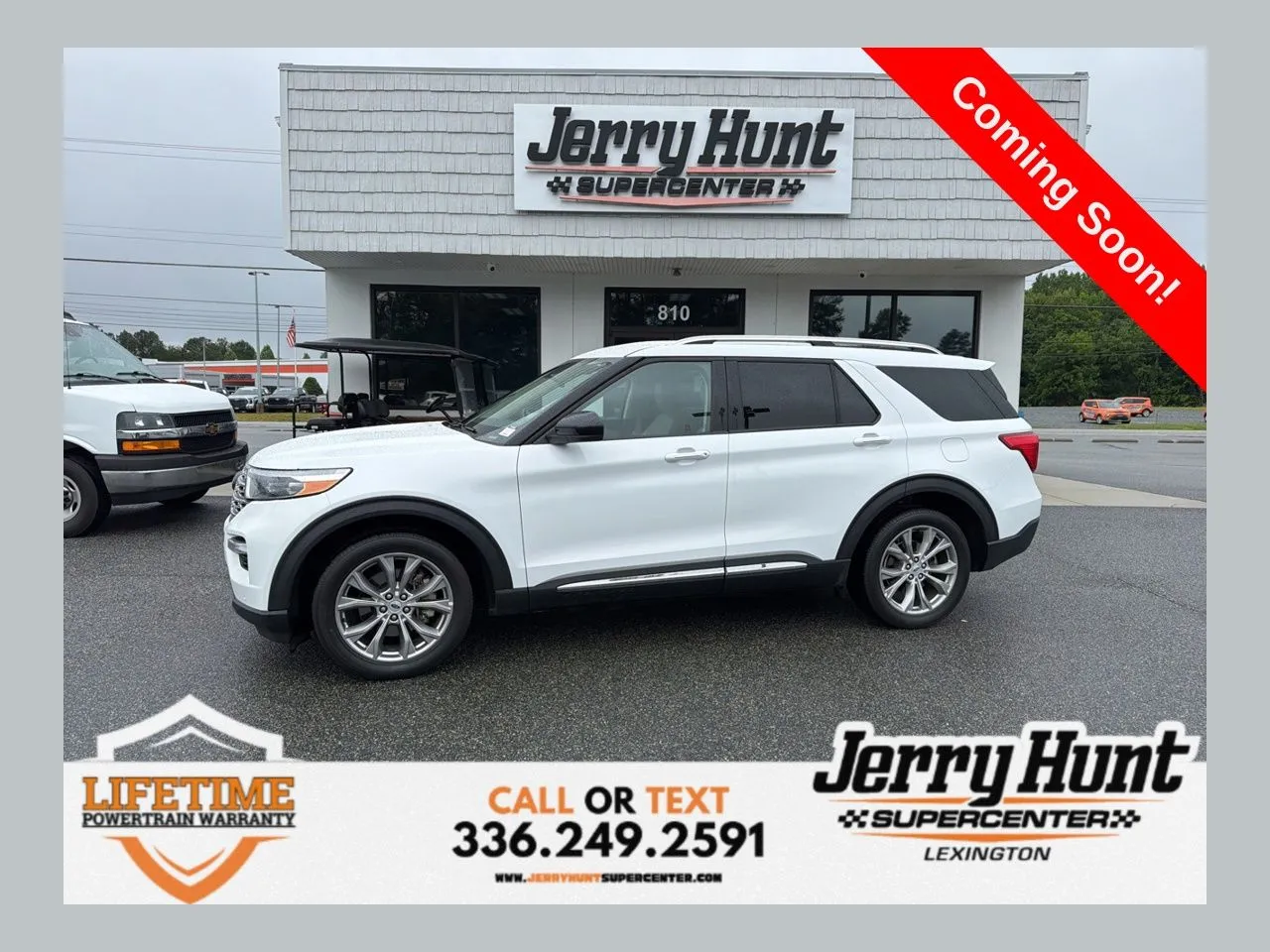 White 2023 Ford Explorer Limited for sale in Lexington, NC