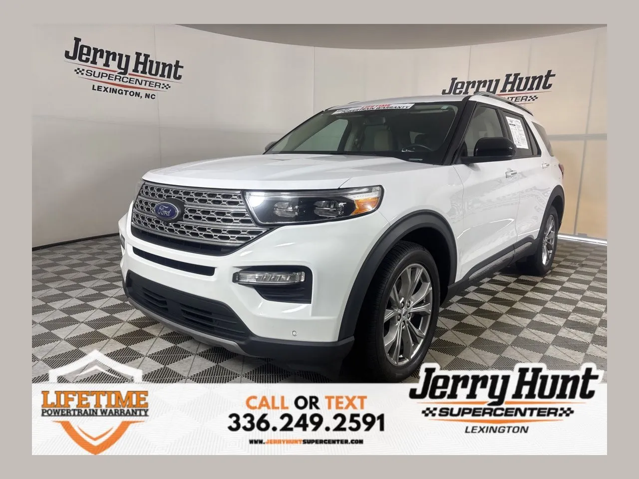 White 2023 Ford Explorer Limited for sale in Lexington, NC