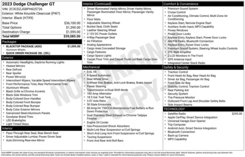 More photos of 2023 Dodge Challenger GT at Jerry Hunt Supercenter - Lexington, NC