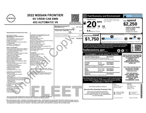 More photos of 2022 Nissan Frontier SV at Jerry Hunt Supercenter - Lexington, NC