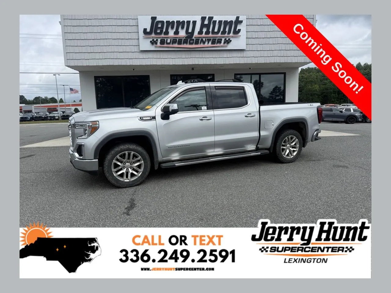 Silver 2021 GMC Sierra 1500 SLT for sale in Lexington, NC