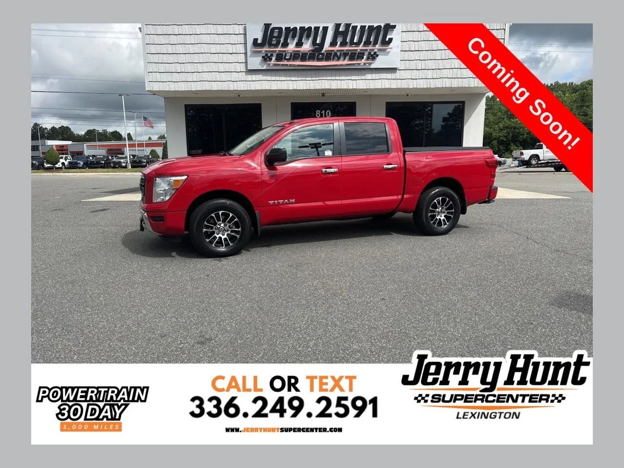 Red 2021 Nissan Titan SV for sale in Lexington, NC