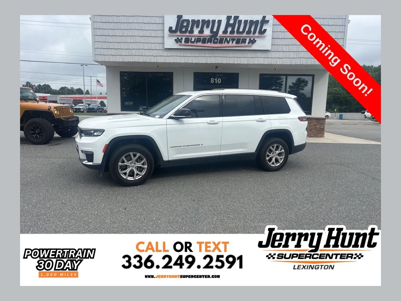 White 2021 Jeep Grand Cherokee L Limited for sale in Lexington, NC