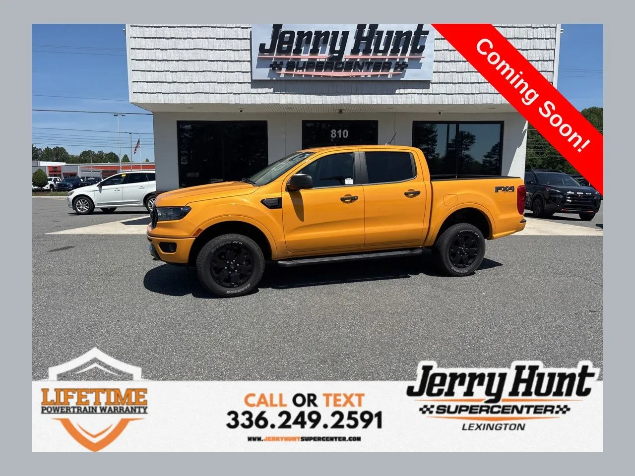 Orange 2022 Ford Ranger XLT for sale in Lexington, NC