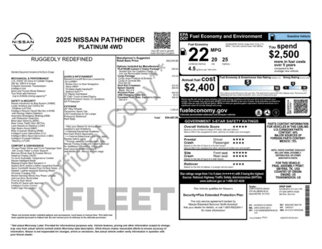 More photos of 2025 Nissan Pathfinder Platinum at Jerry Hunt Supercenter - Lexington, NC
