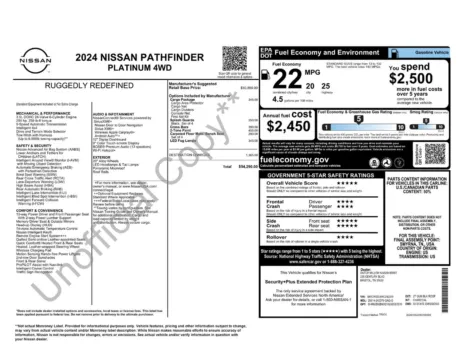 More photos of 2024 Nissan Pathfinder Platinum at Jerry Hunt Supercenter - Lexington, NC