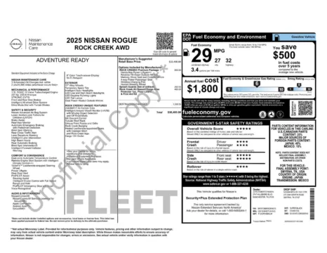 More photos of 2025 Nissan Rogue Rock Creek at Jerry Hunt Supercenter - Lexington, NC